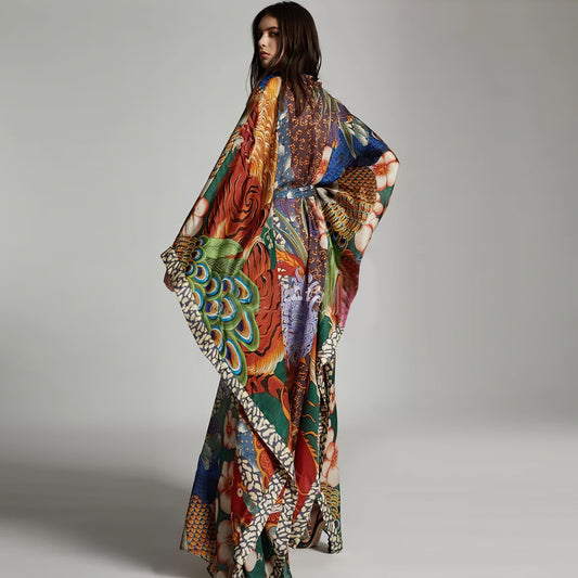Celeste Flowing Maxi Kaftan