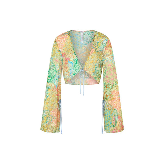 Paisley Dream Tie-Front Top